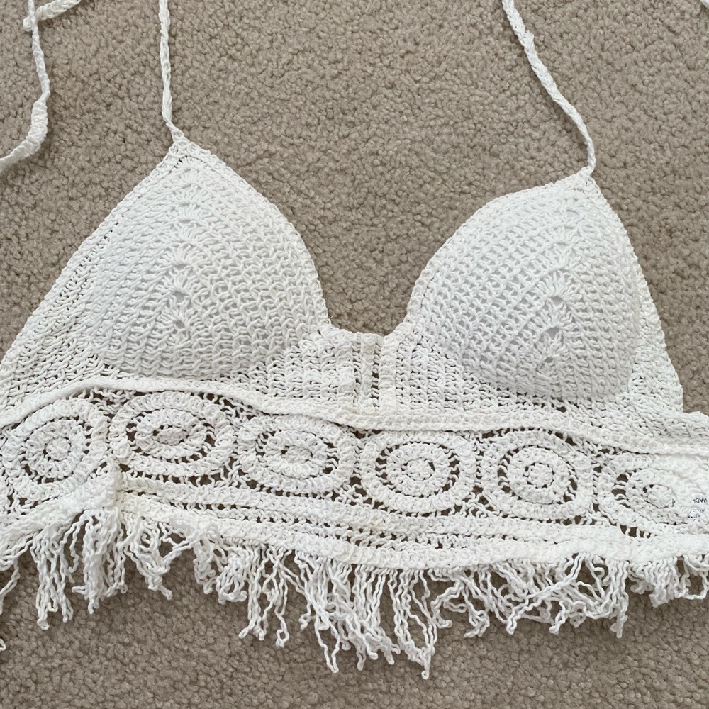 Summer white lace top